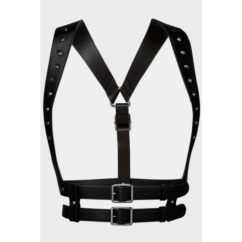 Killstar ivy black harness silver harness XS-S